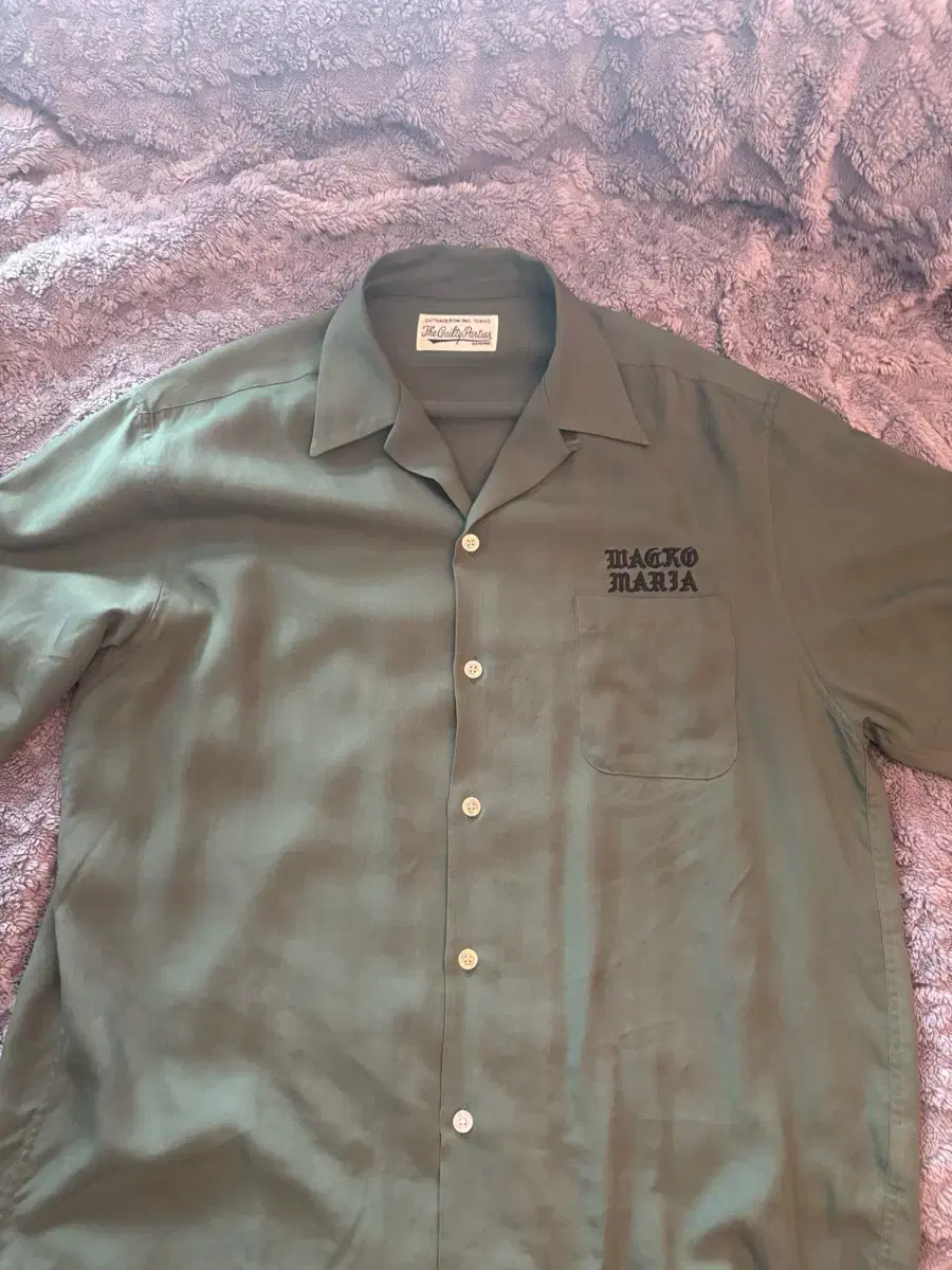 24ss Wacko maria Open kara shirt L size