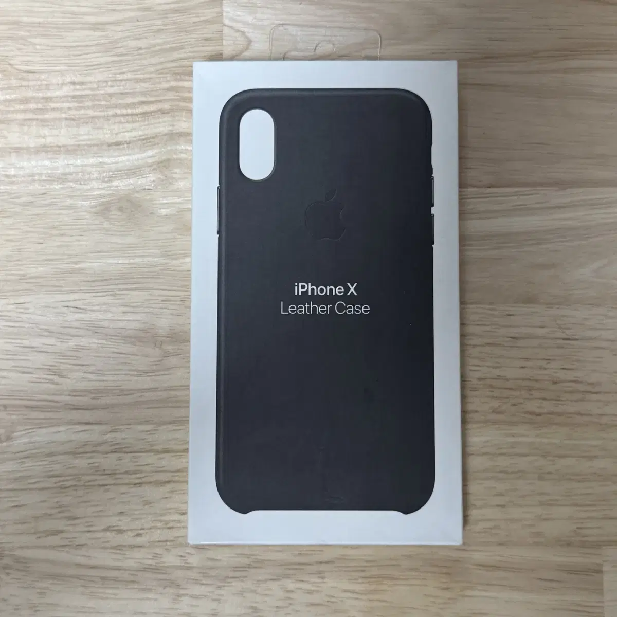 iPhone X Genuine Leather Case, Black