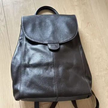 천연 가죽 백팩