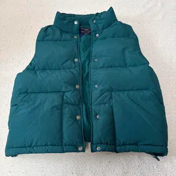 HONEYSUCKLE ROSE 충전솜 베스트 다크 그린 다운 베스트