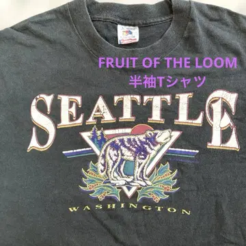 FRUIT OF THE LOOM 90년대 반팔 프린트 티셔츠