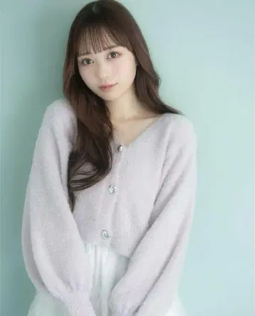 evelyn 에블린 라메 하트 가디건