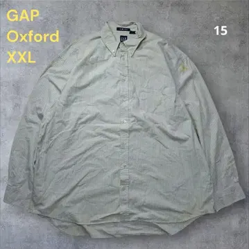 [단일 상품] GAP Oxford 2XL 스트라이프 버튼 다운 셔츠