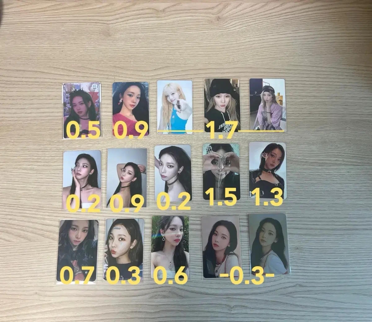 Aespa Karina giselle winter ningning poca photocard