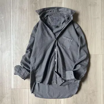 레어*프랭크 앤 아이린 STONE WASH INDIGO 셔츠 블랙 데님