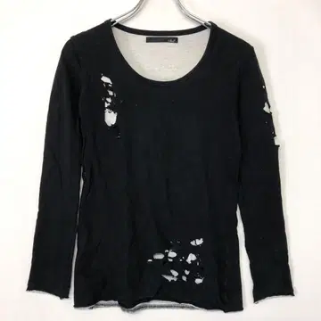 stud 락 그런지 00년대 구제 의류 데미지 가공 레이어드 티셔츠