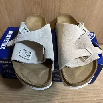 새상품 BIRKENSTOCK 취리히 스웨이드 가죽 샌들 40 26cm