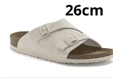 새상품 BIRKENSTOCK 취리히 스웨이드 가죽 샌들 40 26cm