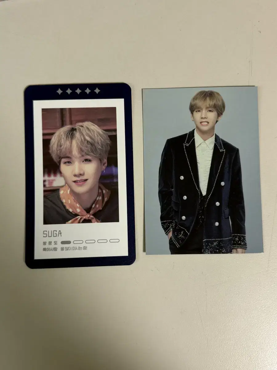 방탄 BTS 매직샵 윙콘 포토카드 슈가 뷔