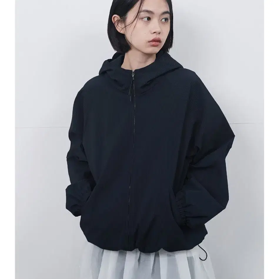 Hug Your Skin Bolero Windshell Windbreaker Gray #바람막이 Hug Your Skin Bolero Windshell Windbreaker Gray #바람막이