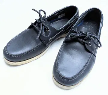 새상품급 폴로 랄프로렌 데크 슈즈 네이비 8D 26cm 가죽 어퍼