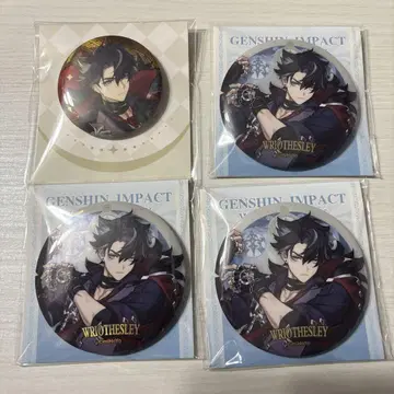 원신 리오세스리 캔뱃지 4개 세트