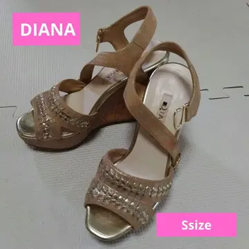 다이애나 DIANA 컴포트 샌들 새상품급 S 웨지솔 여름