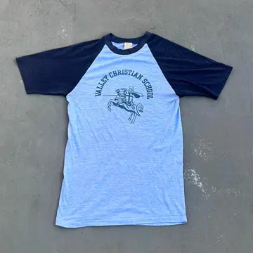 70s 80s Velva Sheen 래글런 티셔츠 빈티지 구제 의류