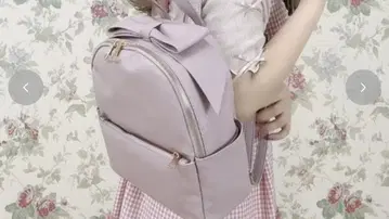 melume 백팩 핑크 리본 시마무라 온라인 한정판