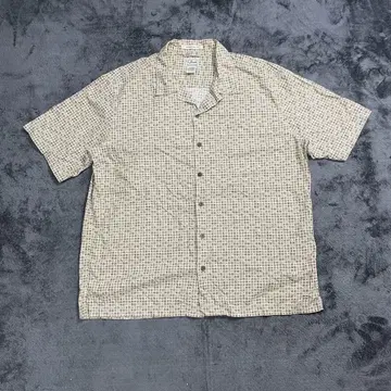 L.L. Bean 엘엘빈 오픈 카라 반팔 셔츠 올 패턴 아웃도어