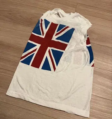 80s Union Jack 유니언 잭 슬리브리스 티 미국제