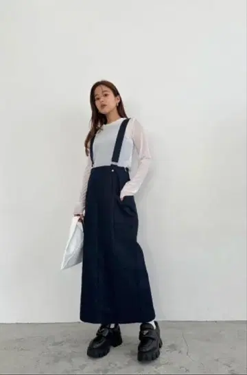 2웨이 데님 점퍼 스커트