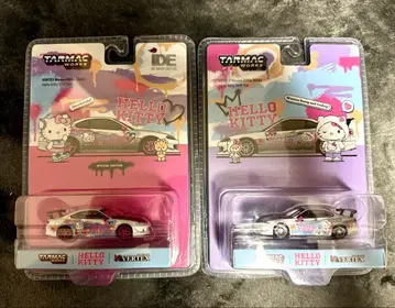 TARMAC 1/64 베르텍스 S15 실비아 2대 세트 헬로키티