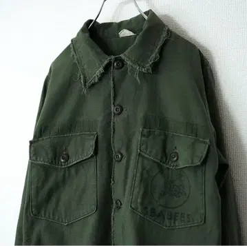 [명작] 60년대 70년대 미군 SEABEES OG107 유틸리티 셔츠