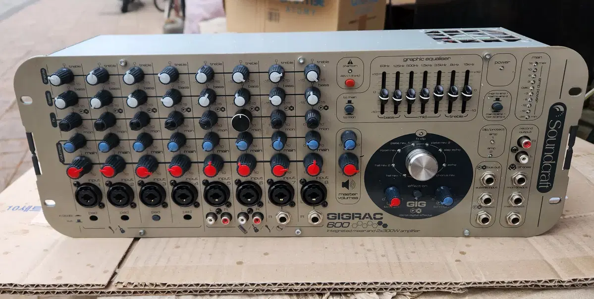Soundcraft Powered Mixer 8 Channel GIGRAC 600, SOUNDCRAFT