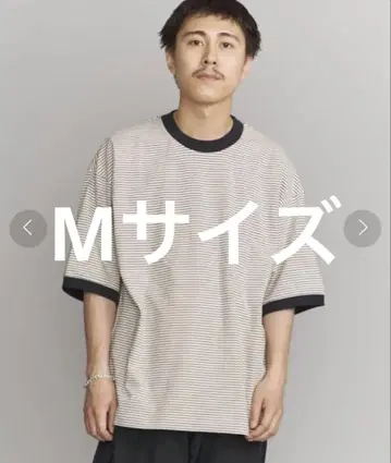 BEAUTY&YOUTH 미진 보더 링거 티셔츠