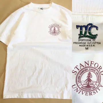 미국제 스탠포드 대학 티셔츠 화이트 MADE IN USA
