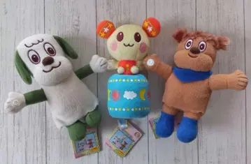 왕왕 우탄, 친한 친구! 손을 잡자 봉제 인형 3종 세트 NHK