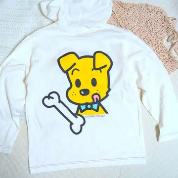 레어/하라다 오사무 굿즈/후드티/쇼와 레트로/140cm/개/크림색