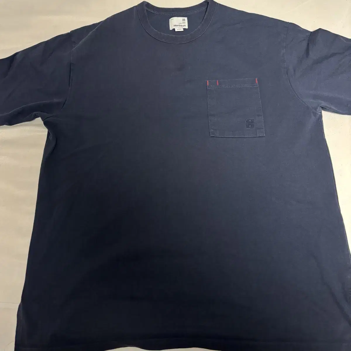 L) Horlisun Pocket T-Shirt Navy 24ss