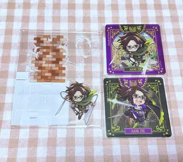 진격의 거인 마루쿠지 대길 SD 캐릭터 아크릴 스탠드 코스터 한지