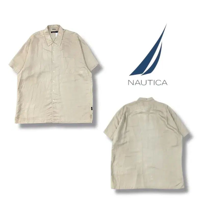 Nautica Linen Short Sleeve Shirt y10871