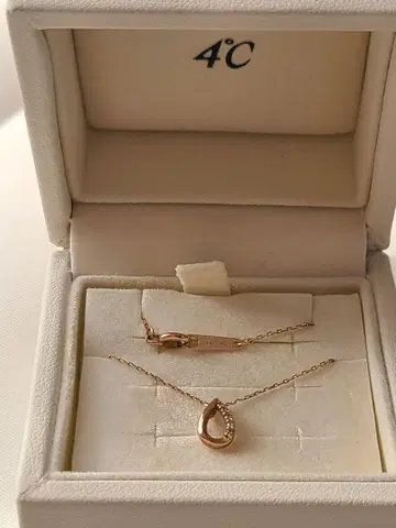 canal 4C 목걸이 K10 물방울