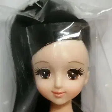 초대 제니 검은 머리 가로 가르마 포니테일 오타즈미 인형 리카짱 캐슬