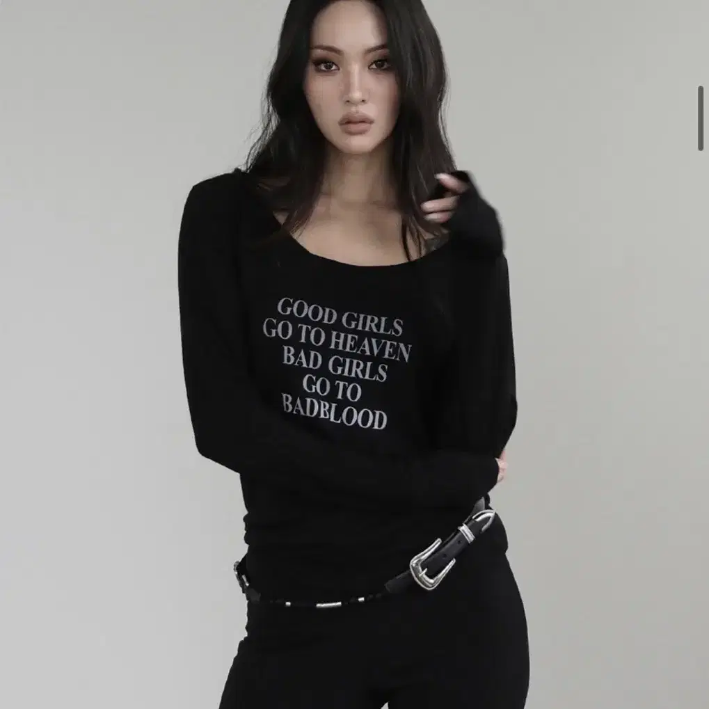 Tシャツ・カットソー BADBLOOD Bad Girls Loose Fit Top 5BNY126 BADBLOOD Bad Girls Loose Fit Top 5BNY126 (BADBLOOD/Tシャツ