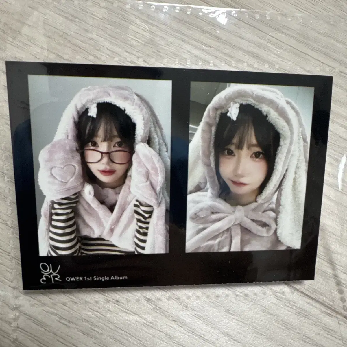 QWER makestar メクス トレカ ヒナ QWER makestar photocard poca print photo magenta