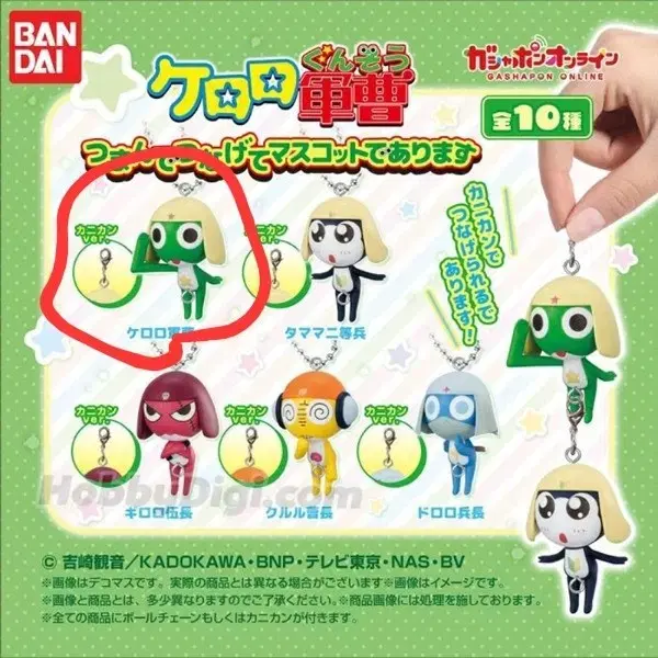 Sergeant Keroro Gacha Mejirushi Dangling Connection Figure