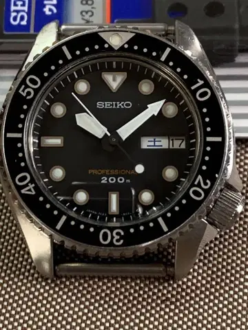 새상품급 세이코 손목시계 다이버 7c43-6010 프로 200m