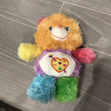 워크 오브 하트 베어 케어 베어 봉제 인형 레인보우