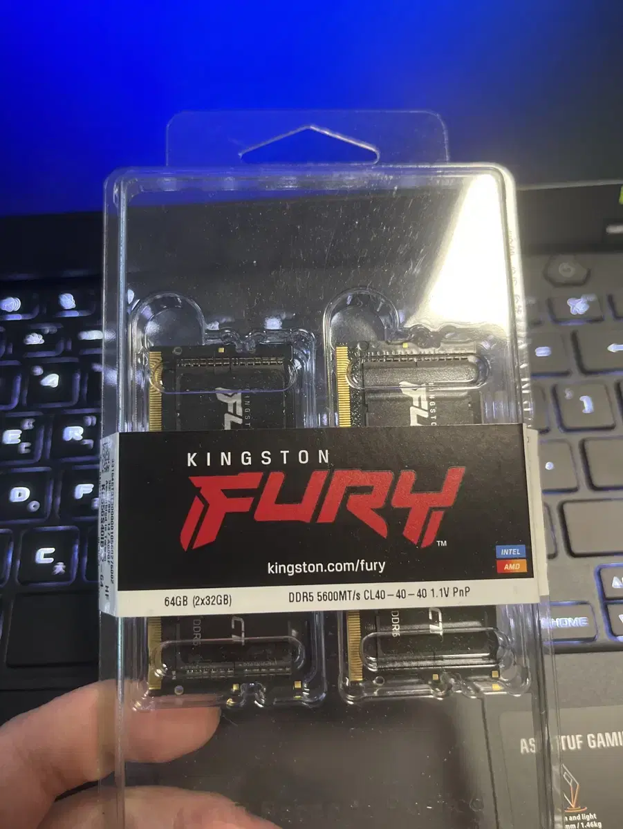 노트북 램 ddr5 64gb(32gx2) 킹스톤 퓨리 임팩트 팝니다