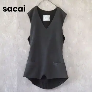 2013ss 사카이 코듀로이 니트 베스트