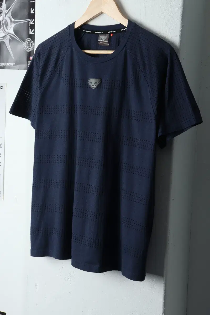 (2XL) Dynafit Short Sleeve T-Shirt Plus Size Functional Navy-12F2E
