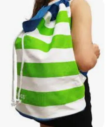 크록스 홀리데이 비치 캔버스 백팩 실린더 숄더