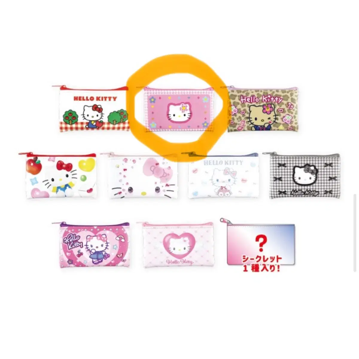 Kitty Flat Mini Pouch Kao Hana
