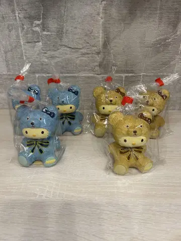 헬로키티 노팅 마스코트 목이 움직이는 인형 2002년 6개 세트