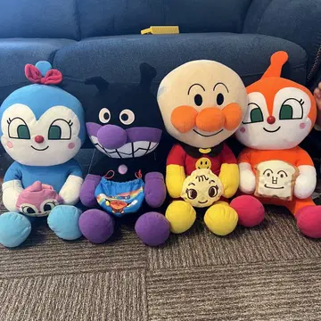 호빵맨 봉제 인형 세트 약 35cm