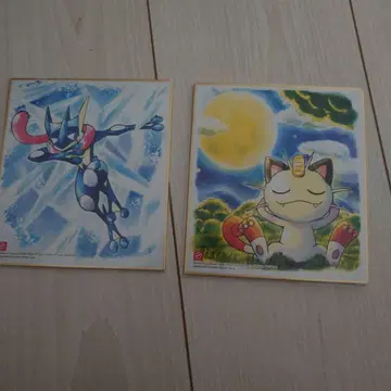 게코우가 나옹(냐스) 포켓몬 색지 아트 포켓몬스터