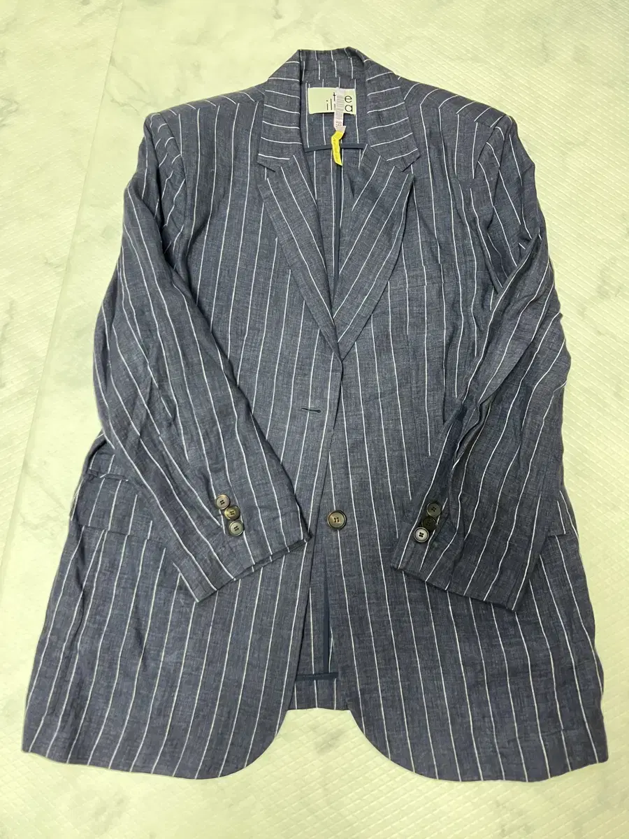 The Ilma Striped Linen Jacket