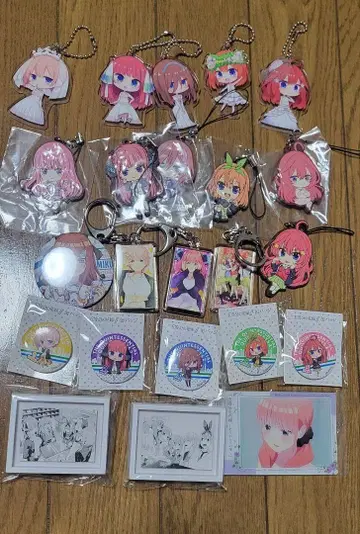 5등분의 신부 캔뱃지 훼미리마트 한정 세트 고토 요메 레어 레어 복권