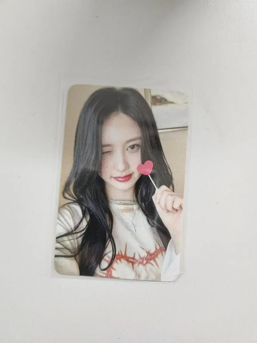 아이브 가을 엠파시 사운드웨이브 사웨 럭키드로우 하트 토퍼 포토카드